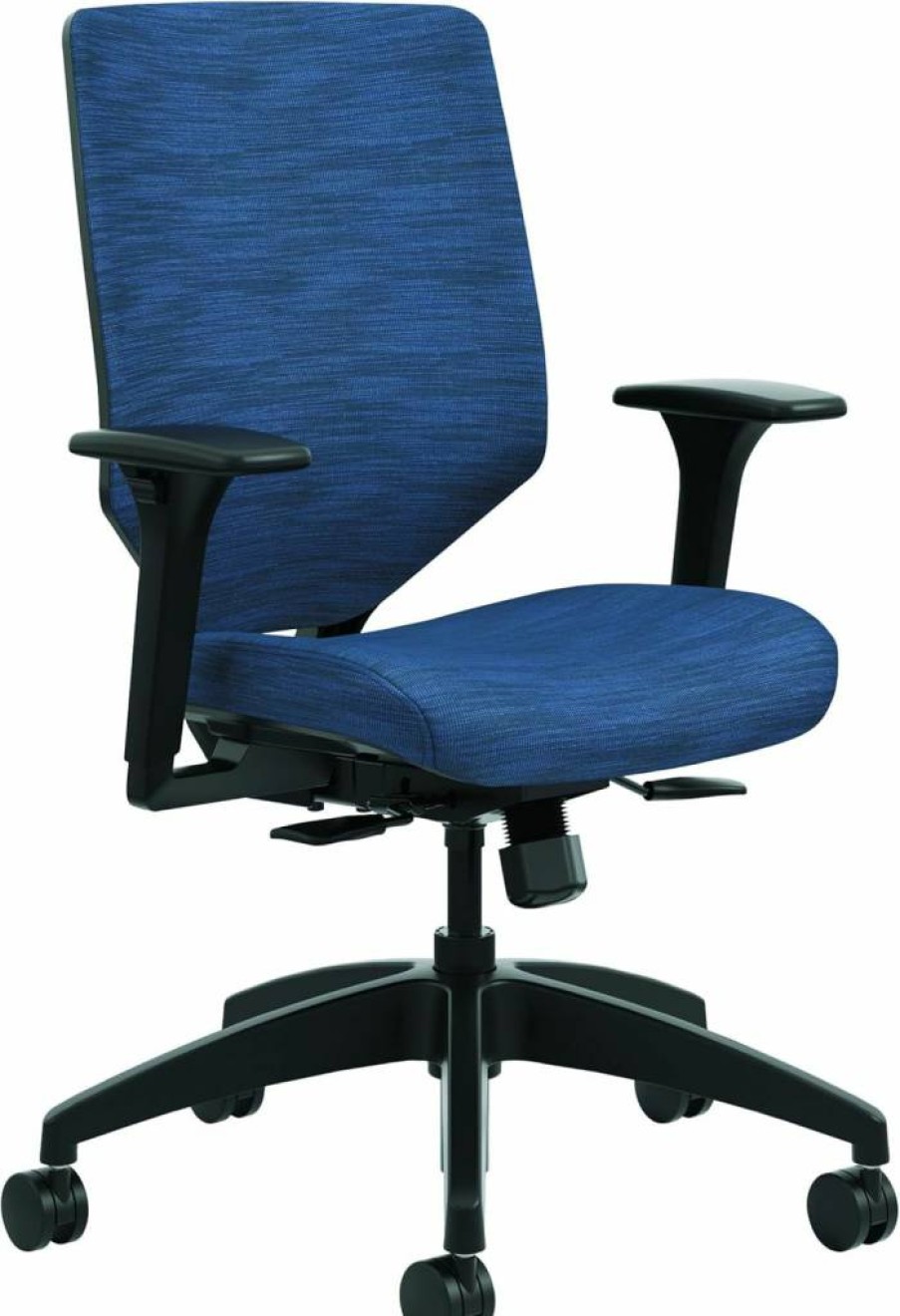 HON SVSM1ALC10T Solve Series Mesh Back Task Stool with Adjustable Height, Black Ink