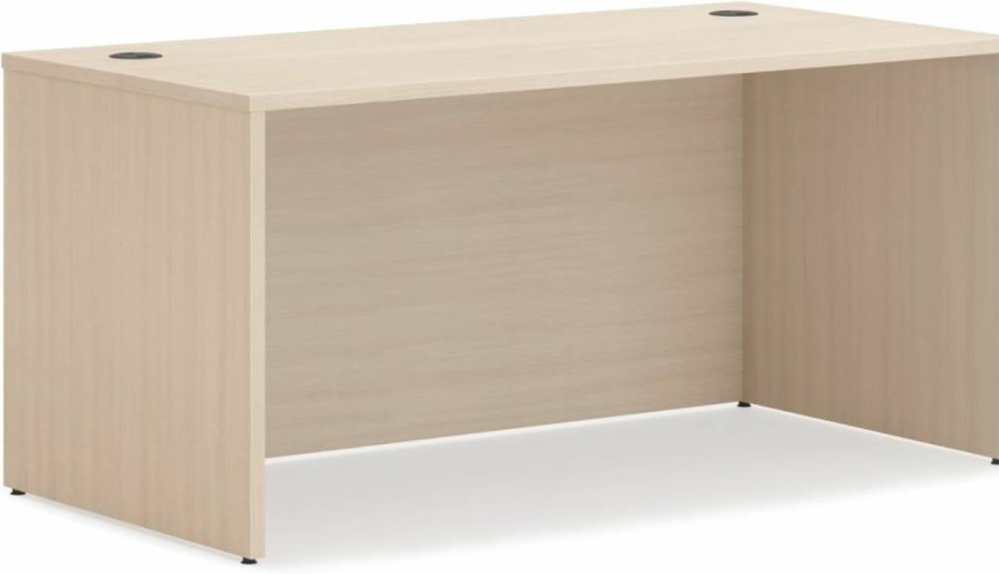 HON Mod Executive Desk 72" W x 30" D Large Office Desk, Mahogany Wooden Laminate Surface, Modern Computer Table with Cord Management, 29" H Traditional Style